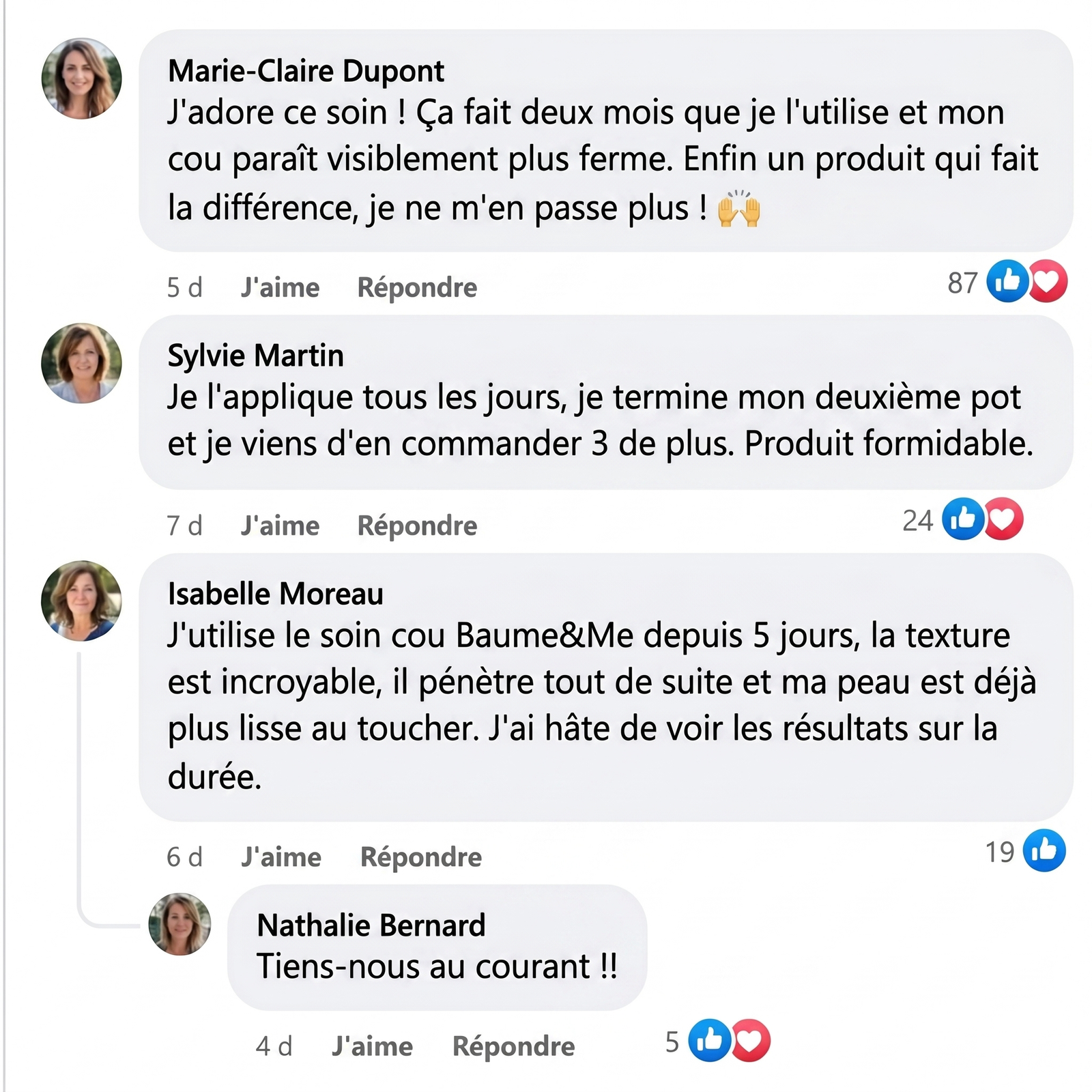 Avis clientes — Baume&Me